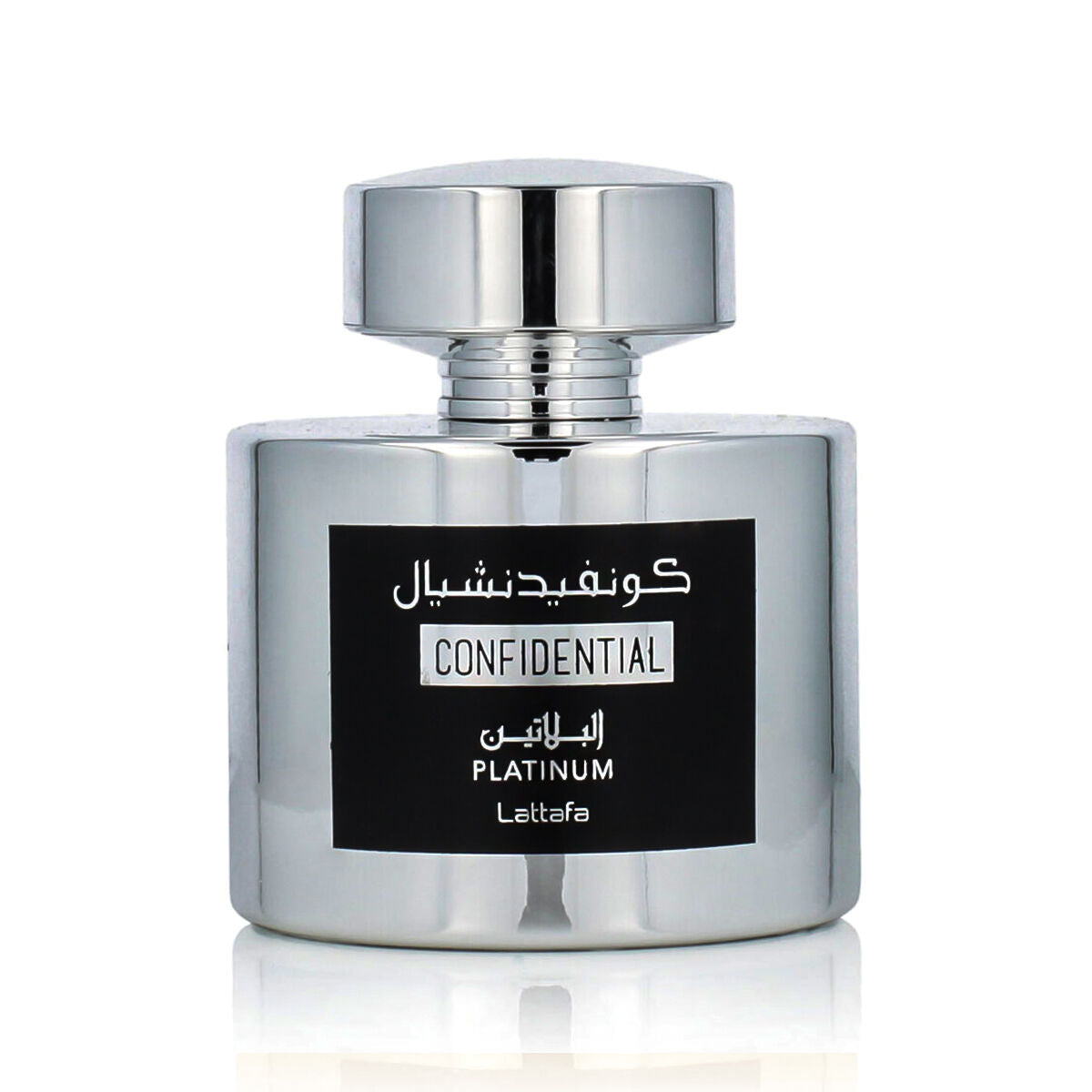 Lattafa Confidential Platinum – Perfume Árabe Moderno 100 ml | Cítrico · Amaderado · Misterio