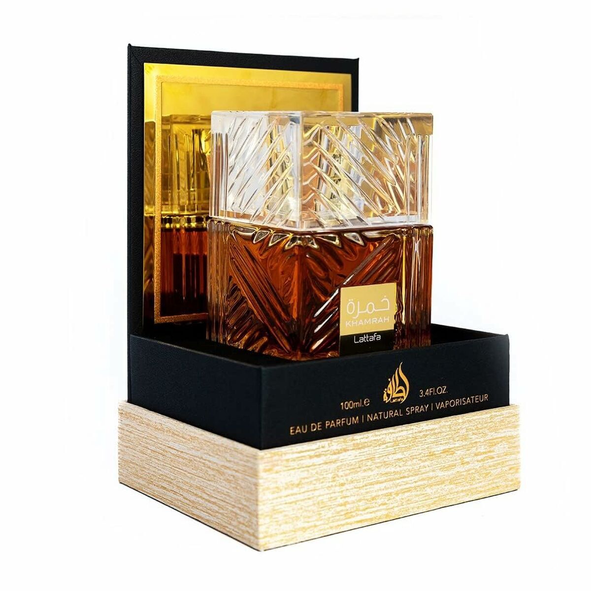 Lattafa Khamrah EDP 100 ml – Perfume Árabe Unisex | Dulce · Especiado · Seductor