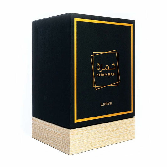 Lattafa Khamrah EDP 100 ml – Perfume Árabe Unisex | Dulce · Especiado · Seductor